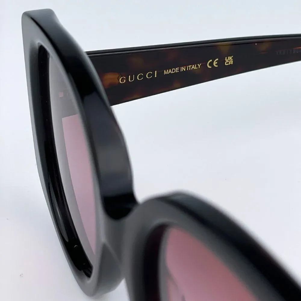 SALE! NEW Gucci GG1257S 003 Havana Gradient Butterfly Oversized Women Sunglasses
